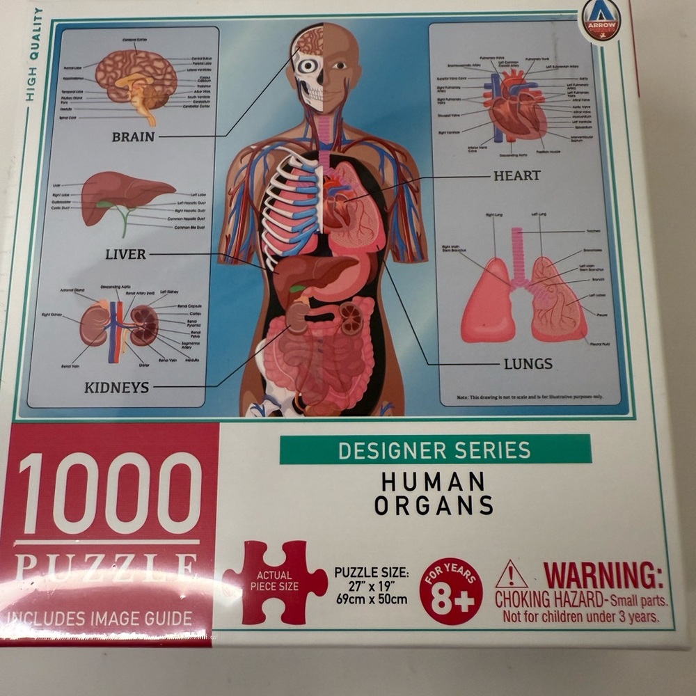 Human Organs 1000 Piece Puzzle
